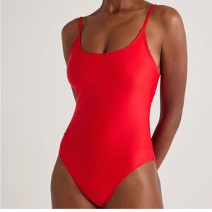Red One Piece Swimsuit